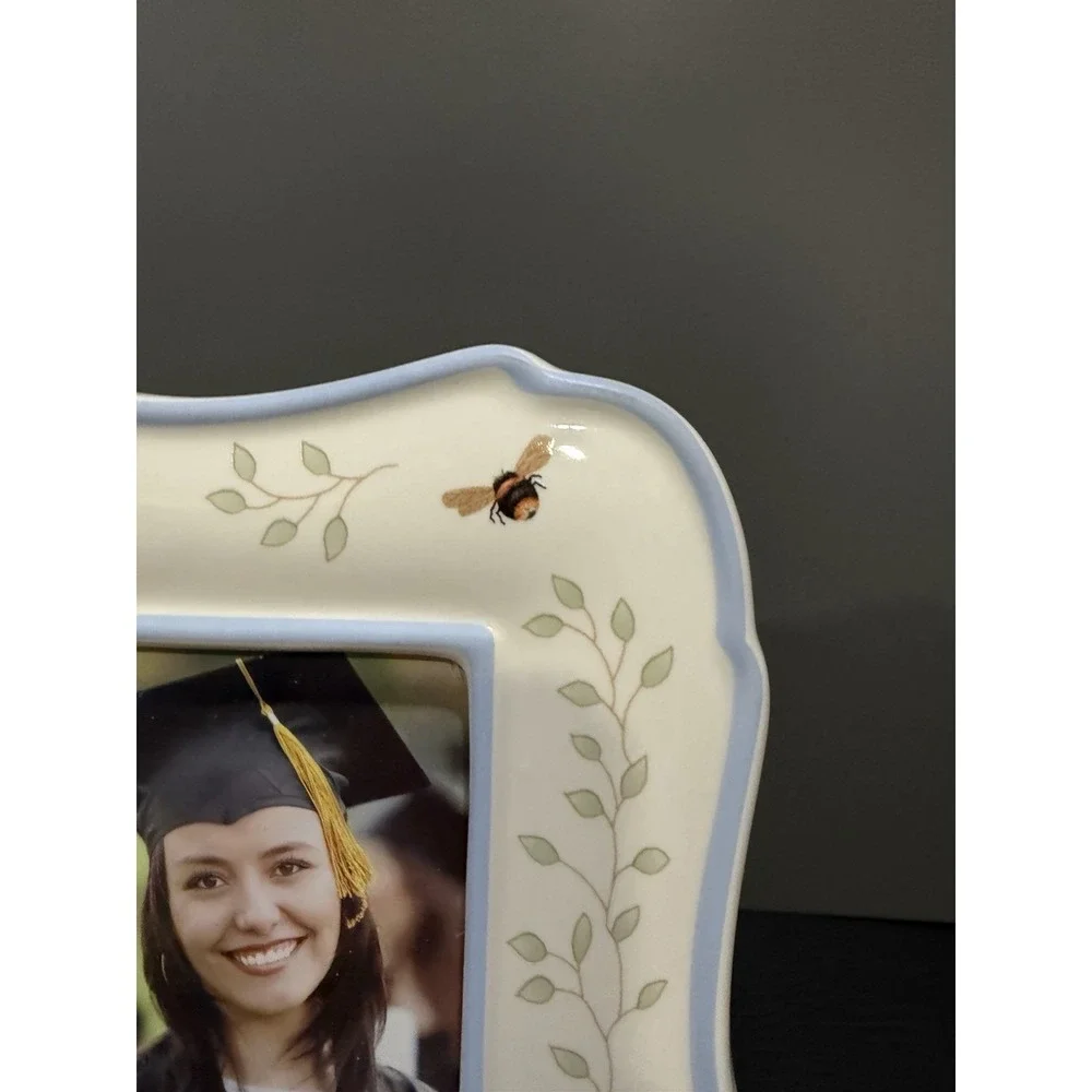 Lenox Butterfly Meadow Floral Photo Frame 5x7 Porcelain Open Box 9